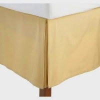 10 Inches Drop Bed Skirt Gold Egyptian Cotton 1000 Thread Count