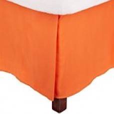 24 Inches Drop Bed Skirt Solid Terracotta Egyptian Cotton 1000 Thread Count