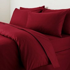 Burgundy Duvet Cover Egyptian Cotton 1000-Thread Count