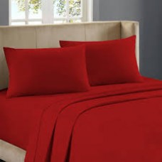 Dark Red Duvet Cover Egyptian Cotton 1000-Thread Count