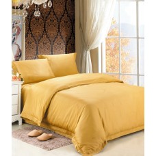 Gold Duvet Cover Egyptian Cotton 1000-Thread Count