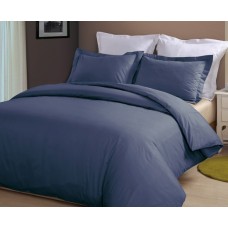 Navy Blue Duvet Cover Egyptian Cotton 1000-Thread Count