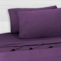 Queen Purple Pillowcases Egyptian Cotton 1000 Thread Counts