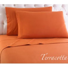 Luxury Terracotta 1000-Thread Count Egyptian Cotton Sheet Set