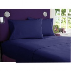 Navy Blue Fitted Sheets Egyptian Cotton 1000-Thread Count 