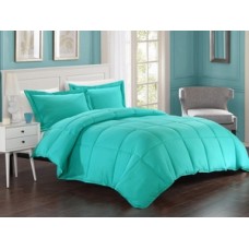 Comforter Cover King Size Egyptian Cotton 1PC Aqua Blue