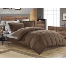 Comforter Cover King Size Egyptian Cotton 1PC Chocolate