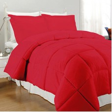 Comforter Cover King Size Egyptian Cotton 1PC Dark Red