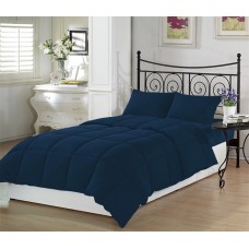 Comforter Cover King Size Egyptian Cotton 1PC Navy Blue