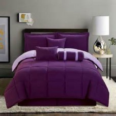 Comforter Cover King Size Egyptian Cotton 1PC Purple