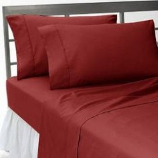 Brick Red 1000-Thread Count Egyptian Cotton Waterbed Sheet Set