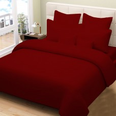 Dark Red 1000-Thread Count Egyptian Cotton Waterbed Sheet Set